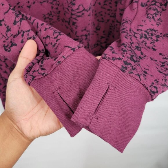 Zella French Terry Pocket Sweater Dress Marbled Print Long Sleeve Tunic XL Girls - Picture 5 of 13